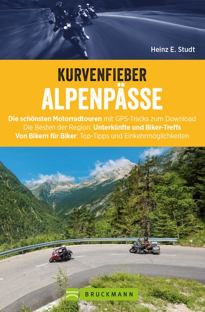 Kurvenfieber Alpenpässe: Motorradreiseführer für die Alpen, Heinz E. Studt