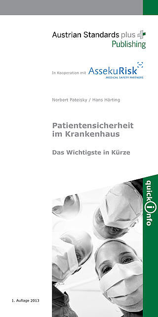 Patientensicherheit im Krankenhaus, Hans Härting, Norbert Pateisky