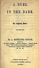 A Duel in the Dark: An Original Farce, in One Act, J. Stirling Coyne
