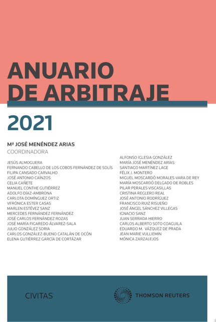 Anuario de Arbitraje 2021, Mª José Menéndez Arias