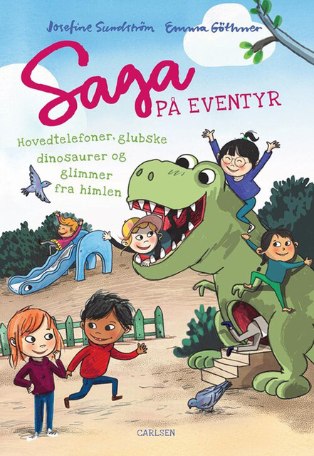 Saga på eventyr (5) – hovedtelefoner, glubske dinosaurer og glimmer fra himlen, Josefine Sundström