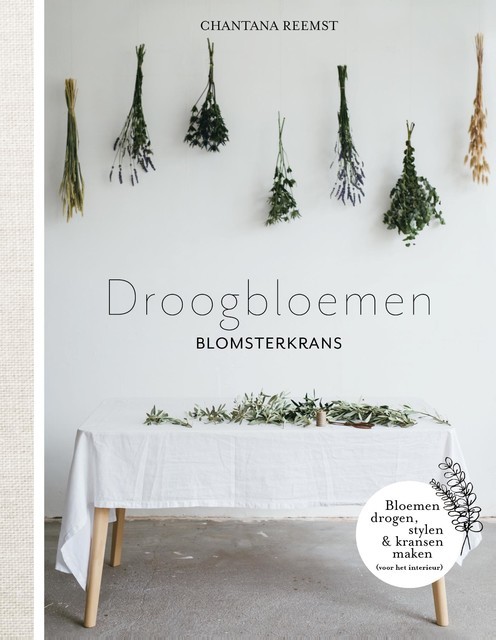 Droogbloemen blomsterkrans, Chantana Reemst