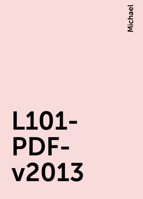 L101-PDF-v2013, Michael