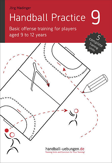 Handball Practice 9 – Basic offense training for players aged 9 to 12 years, Jörg Madinger