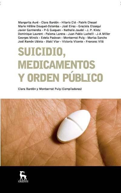 Suicidio, medicamentos y orden público, Clara Bardón, Montserrat Puig