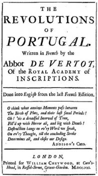 The Revolutions of Portugal, abbé de Vertot