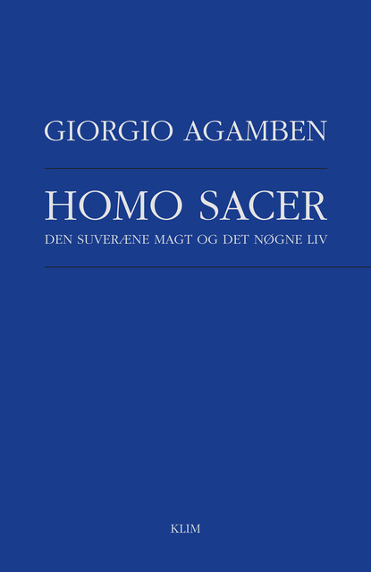 Homo sacer, Giorgio Agamben
