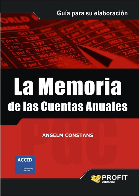 La memoria de las cuentas anuales. Ebook, Anselm Constans Garganta
