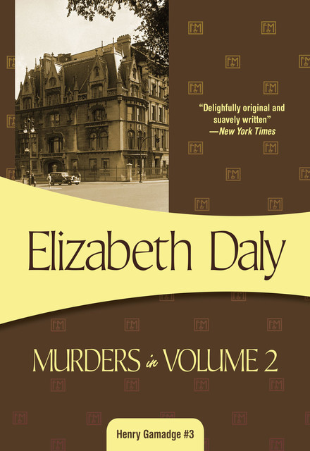 Murders in, Elizabeth Daly