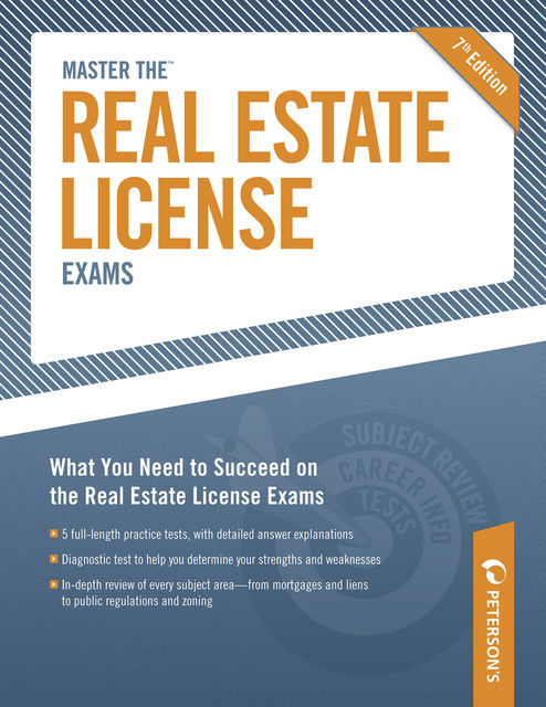 Master The Real Estate License Examinations, Peterson's