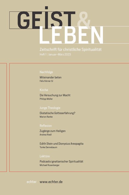 Geist & Leben 1/2023, Christoph Benke, Echter Verlag