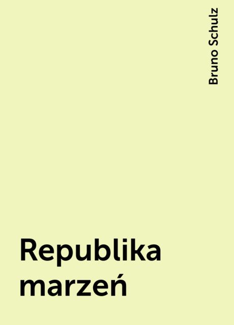 Republika marzeń, Bruno Schulz