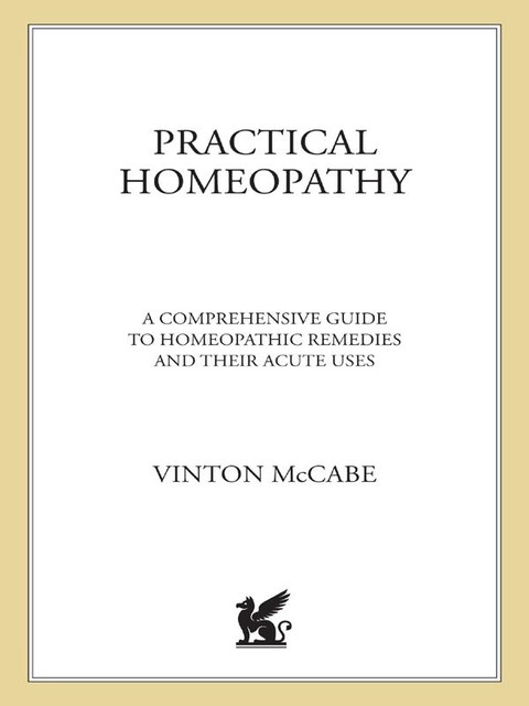 Practical Homeopathy, Vinton McCabe