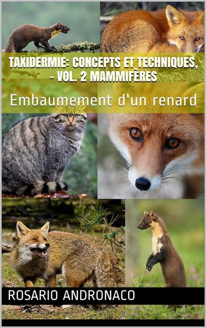 Taxidermie: concepts et techniques, – vol. 2 mammifères – Embaumement d'un renard, Rosario Andronaco