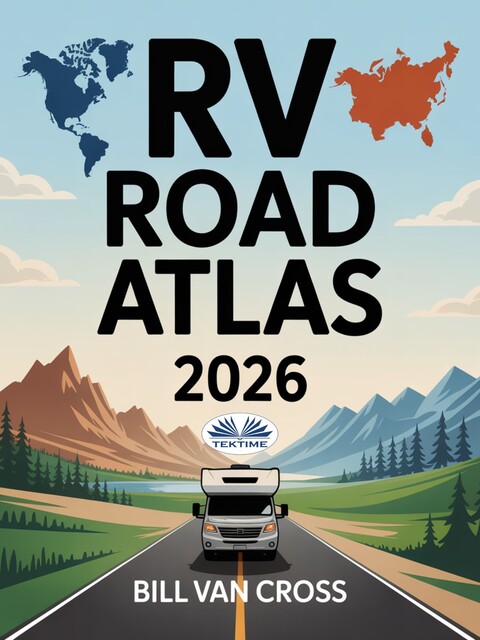 RV Road Atlas 2026-Detailed Maps & Routes For RVing, Camping, And Road Trips Across North America- USA, Canada & Mexico, Bill Van Cross