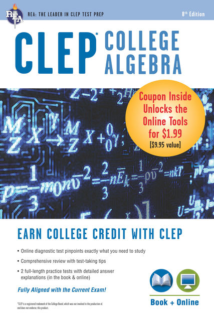 CLEP® College Algebra Book + Online, Stu Schwartz