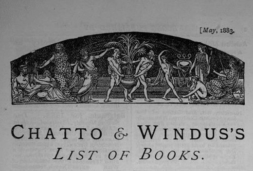 Chatto & Windus's List of Books, May 1883, Windus Chatto