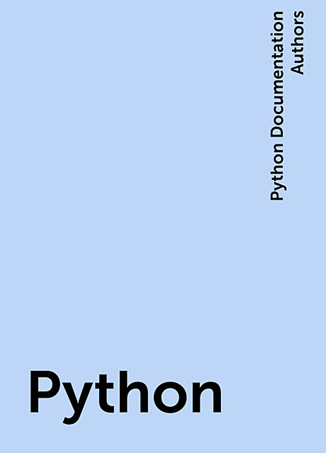 Python, Python Documentation Authors