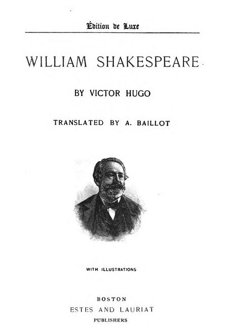 William Shakespeare, Victor Hugo
