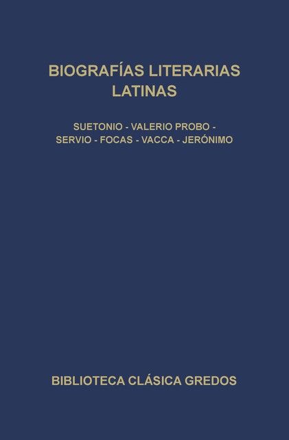 Biografía literarias latinas, Varios Autores