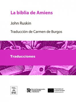 La biblia de Amiens, Carmen de Burgos, John Ruskin