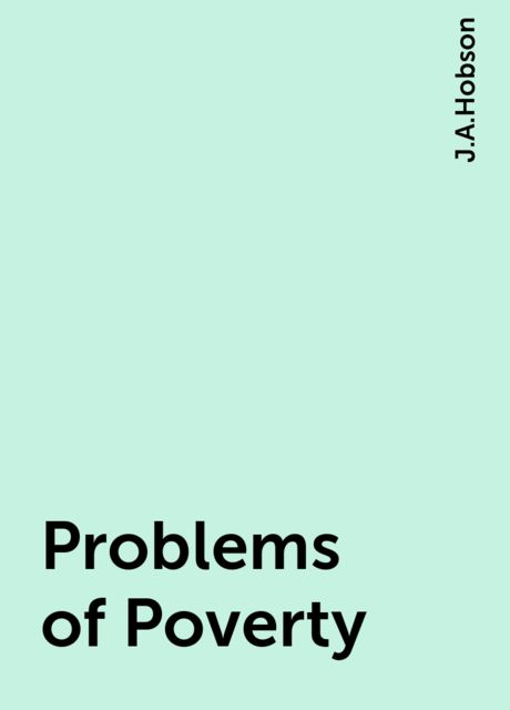 Problems of Poverty, 