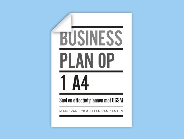 Businessplan op 1 A4, Marc van Eck, Ellen Leenhouts