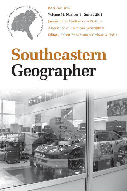 Southeastern Geographer, Graham A. Tobin, Robert Brinkmann