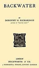 Backwater Pilgrimage, Volume 2, Dorothy Richardson