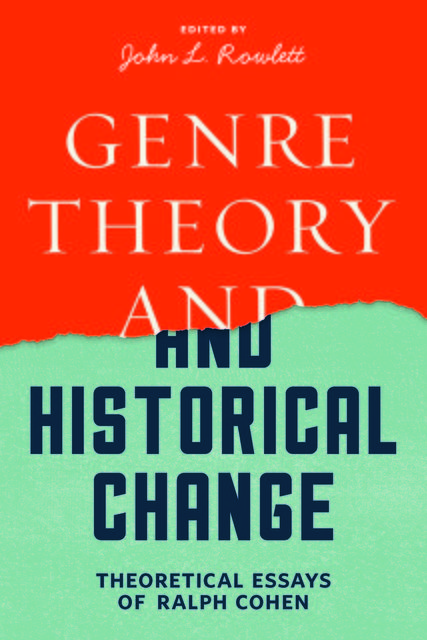 Genre Theory and Historical Change, Ralph Cohen