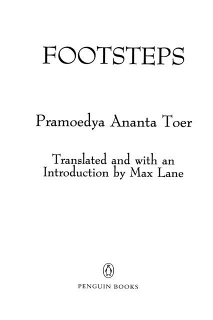 Footsteps, Pramoedya Ananta Toer