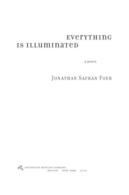 Everything Is Illuminated, 