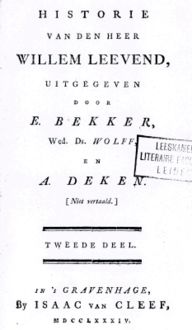 Historie van den heer Willem Leevend. Deel 2, Aagje Deken, Betje Wolf