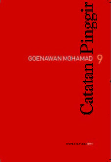 Catatan Pinggir 09, Goenawan Mohamad