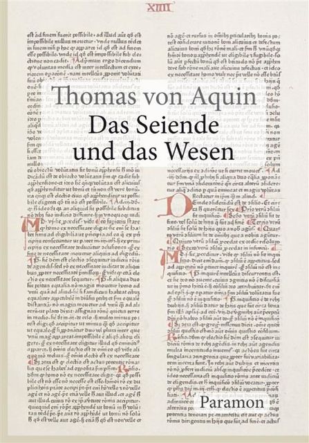 Das Seiende und das Wesen, Thomas von Aquin