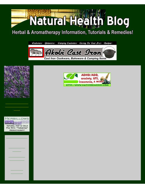 Natural Health Blog - Herbal, Natural and Aromatherapy Information, Tutorials, Recipes and Remedies, akobi.com