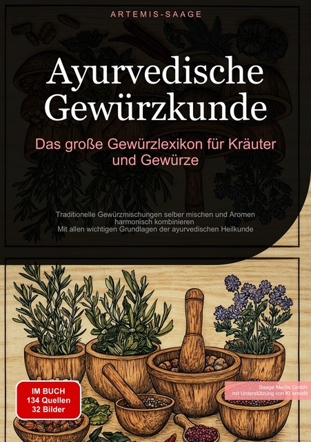 Ayurvedische Gewürzkunde: Das große Gewürzlexikon für Kräuter und Gewürze, Artemis Saage