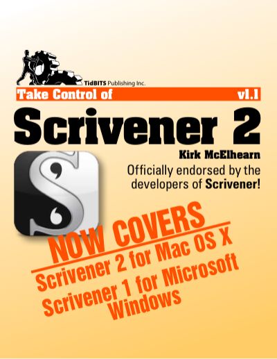 Take Control of Scrivener 2 (1.1), Kirk McElhearn