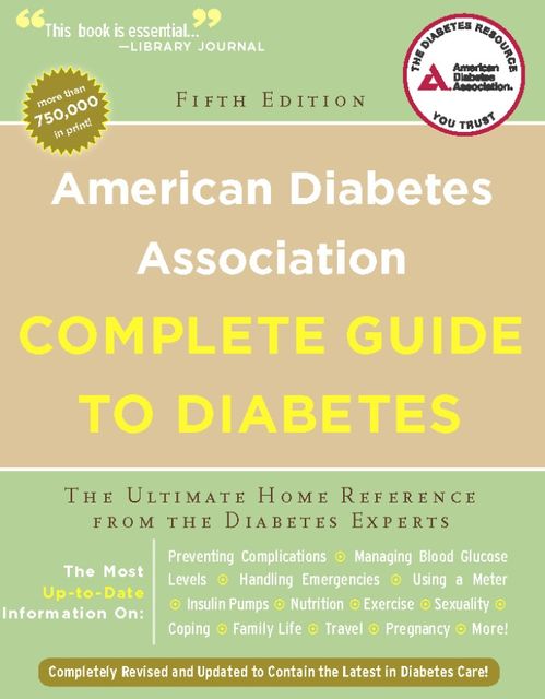 American Diabetes Association Complete Guide to Diabetes, American Diabetes Association