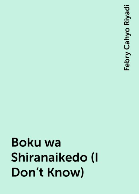 Boku wa Shiranaikedo (I Don’t Know), Febry Cahyo Riyadi