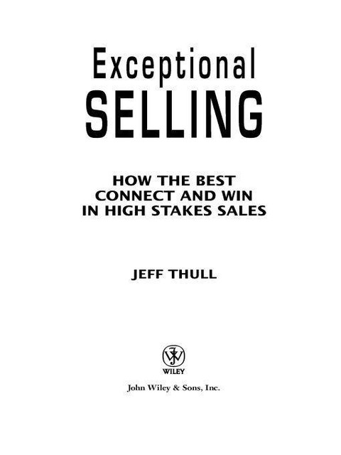 Exceptional Selling, Thull Jeff