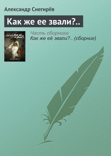 Как же ее звали?, Александр Снегирев