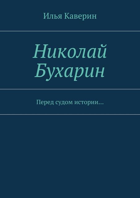 Николай Бухарин, Илья Каверин