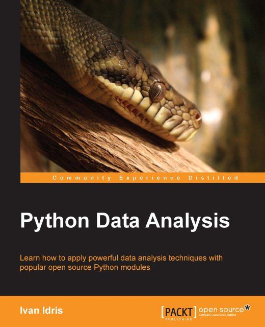 Python Data Analysis, Ivan Idris