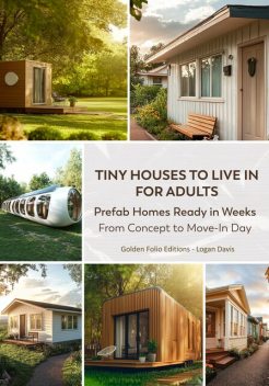 Tiny houses to live in for adults, Logan Davis, Golden Folio Editions