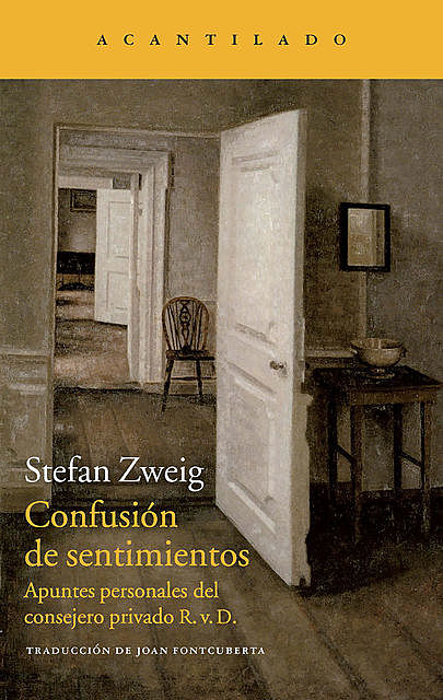 Confusión de sentimientos, Stefan Zweig