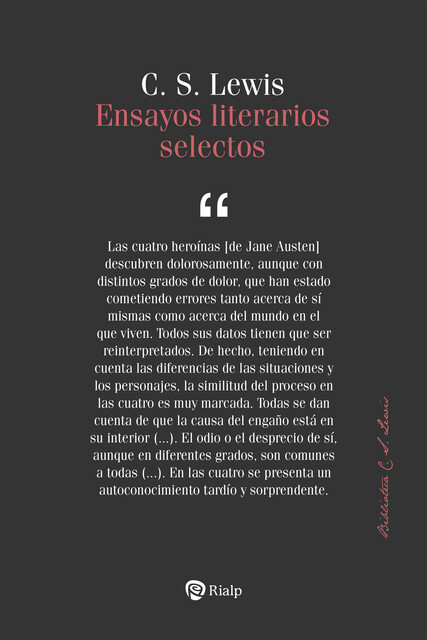 Ensayos literarios selectos, Clive Staples Lewis