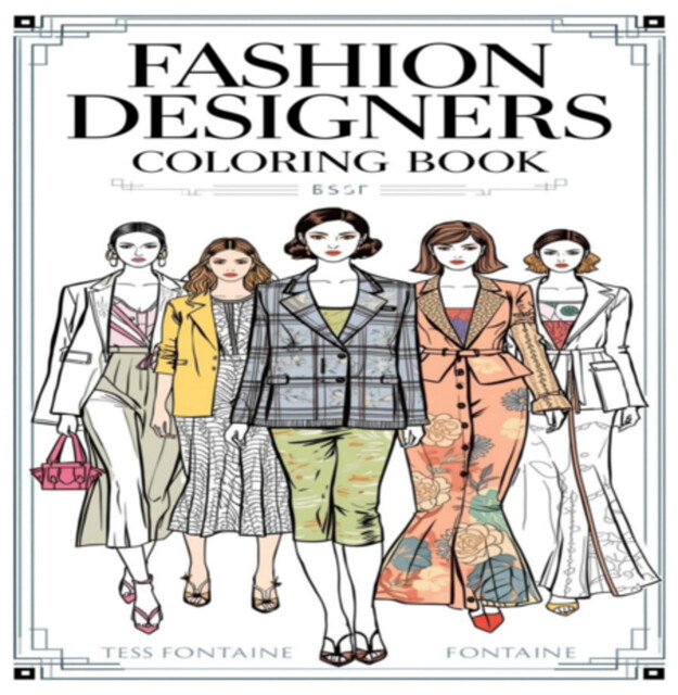 Fashion Designers Coloring Book, Tess Fontaine