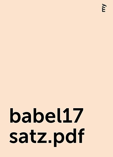 babel17 -satz.pdf, my