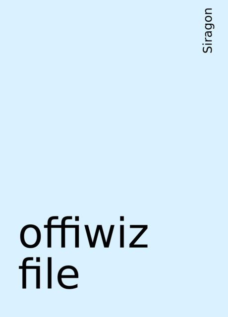 offiwiz file, Siragon
